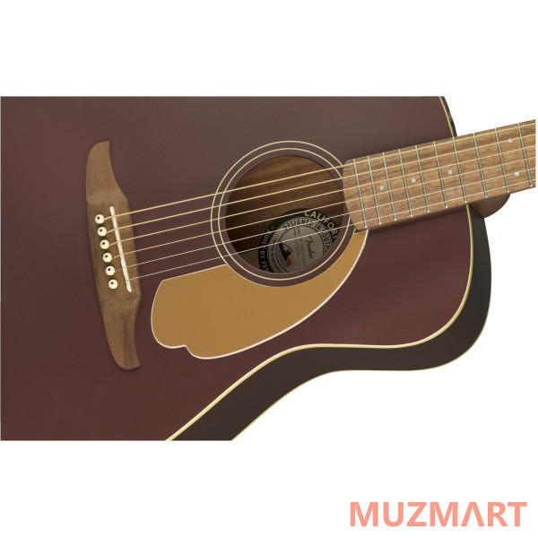 Fender Malibu Plyr Burgundy Satin WN Электроакустическая гитара