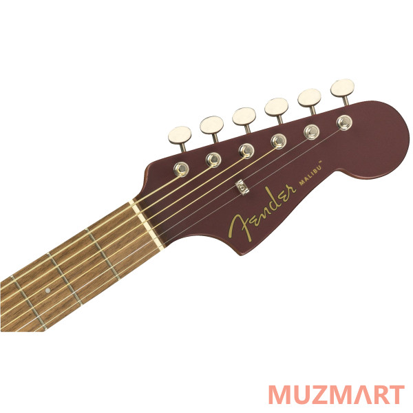 Fender Malibu Plyr Burgundy Satin WN Электроакустическая гитара