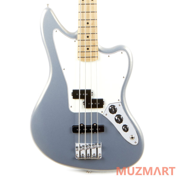 Fender PLAYER JAGUAR BASS MAPLE FINGERBOARD SILVER Бас-гитара