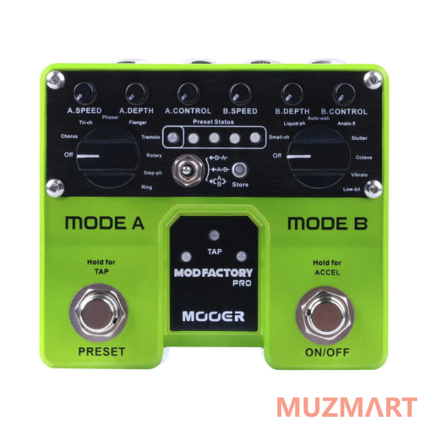 Mooer Mod Factoryr Pro Двойная мини-педаль модуляционных эффектов