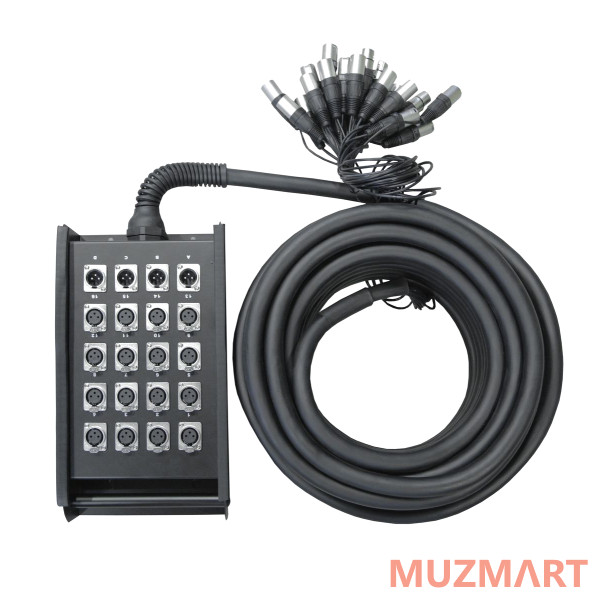 NordFolk NSBL923 50m Мультикабель со сценической коробкой, XLR16 х 4, 50 метров
