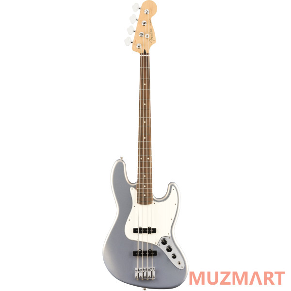 Fender PLAYER JAZZ BASS® PAU FERRO FINGERBOARD, SILVER Бас-гитара