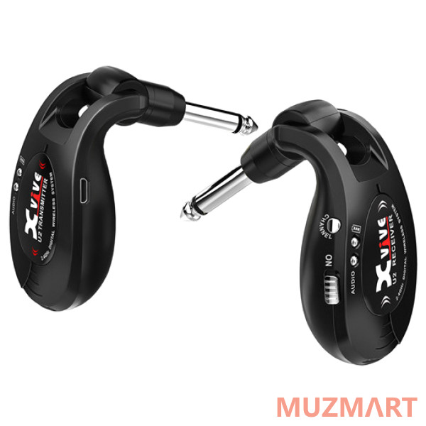 Xvive U2 Guitar wireless system black Цифровая гитарная беспроводная система