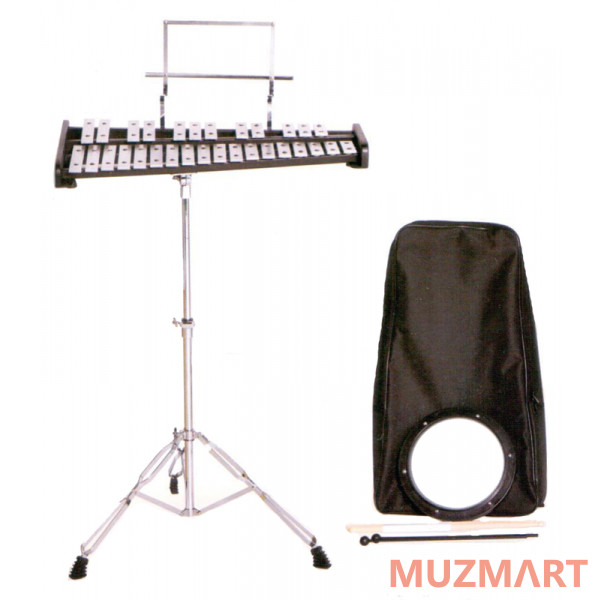 AP Percussion GS-30 Металлофон (глокеншпиль), палочки, тренировочный пэд, стойка