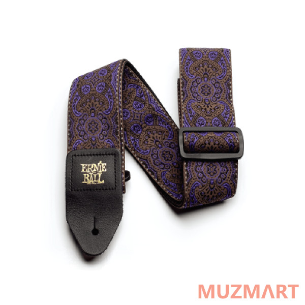 Ernie Ball 4164  Purple Paisley Жаккардовый ремень с рисунком