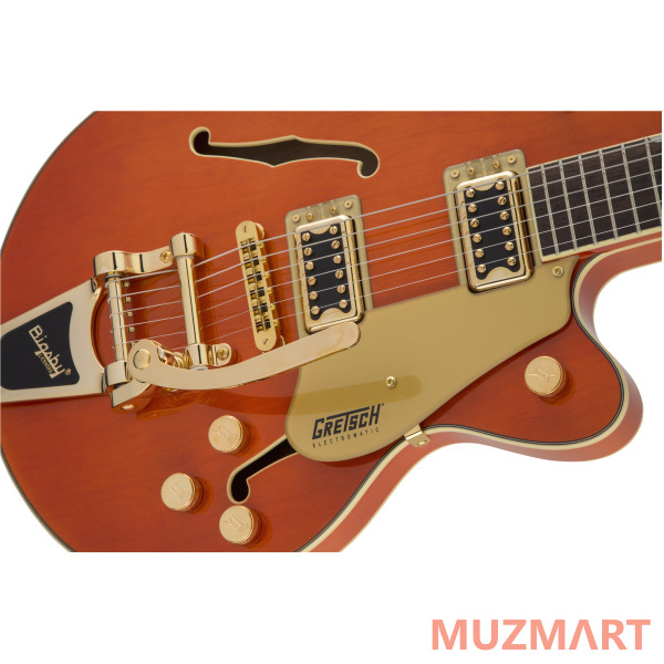 Gretsch G5655TG Electromatic Center Block Jr. Single-Cut with Bigsby, Orange Stain Полуакустическая электрогитара