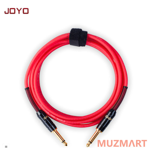 Joyo CM-21 red (красный) Инструментальный кабель 6 м, TS-TS 6,3 мм