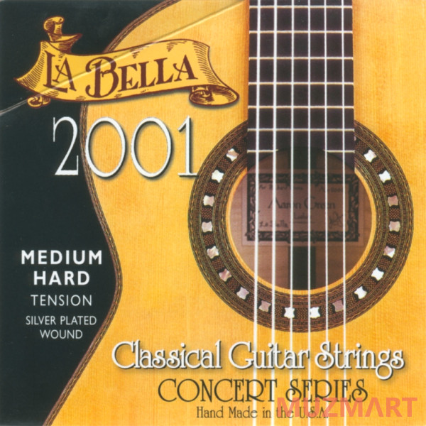 La Bella 2001 Classical Clear Nylon Medium Tension Струны для классической гитары