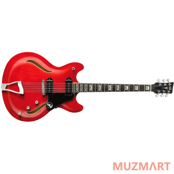 VGS Select Mustang VSH-110 Transparent Cherry Red Полуакустическая электрогитара