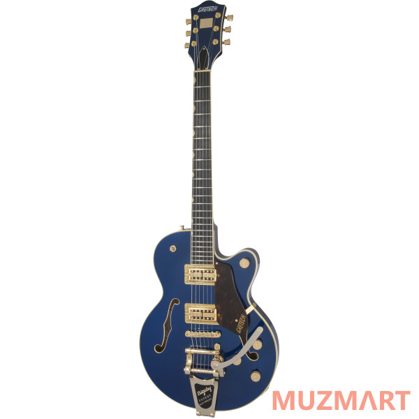 Gretsch G6659TG Players Edition Broadkaster Jr. Center Block with String-Thru Bigsby, Azure Metallic Полуакустическая электрогитара