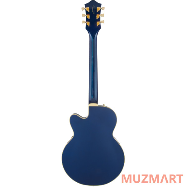 Gretsch G6659TG Players Edition Broadkaster Jr. Center Block with String-Thru Bigsby, Azure Metallic Полуакустическая электрогитара