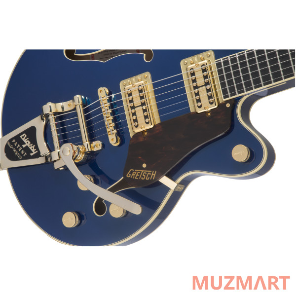 Gretsch G6659TG Players Edition Broadkaster Jr. Center Block with String-Thru Bigsby, Azure Metallic Полуакустическая электрогитара