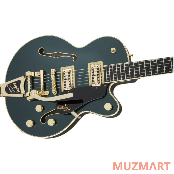 Gretsch G6659TG Players Edition Broadkaster Jr. Center Block with String-Thru Bigsby, Cadillac Green Полуакустическая электрогитара