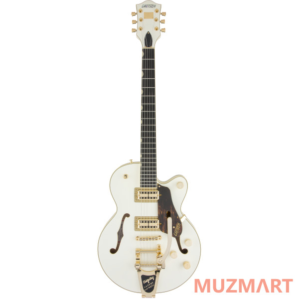 Gretsch G6659TG Players Edition Broadkaster Jr. Center Block with String-Thru Bigsby, Vintage White Полуакустическая электрогитара