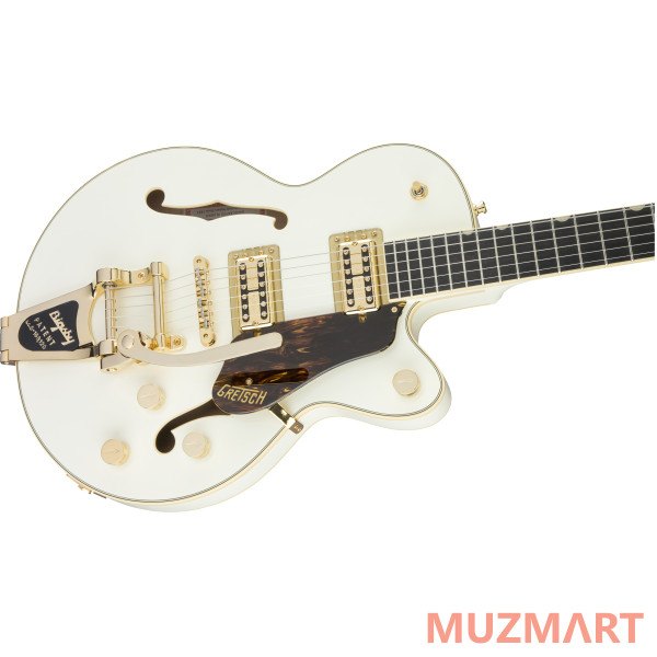 Gretsch G6659TG Players Edition Broadkaster Jr. Center Block with String-Thru Bigsby, Vintage White Полуакустическая электрогитара