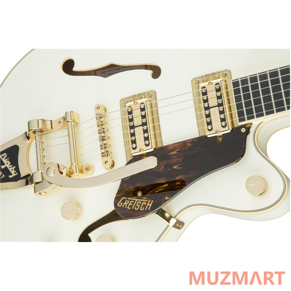 Gretsch G6659TG Players Edition Broadkaster Jr. Center Block with String-Thru Bigsby, Vintage White Полуакустическая электрогитара