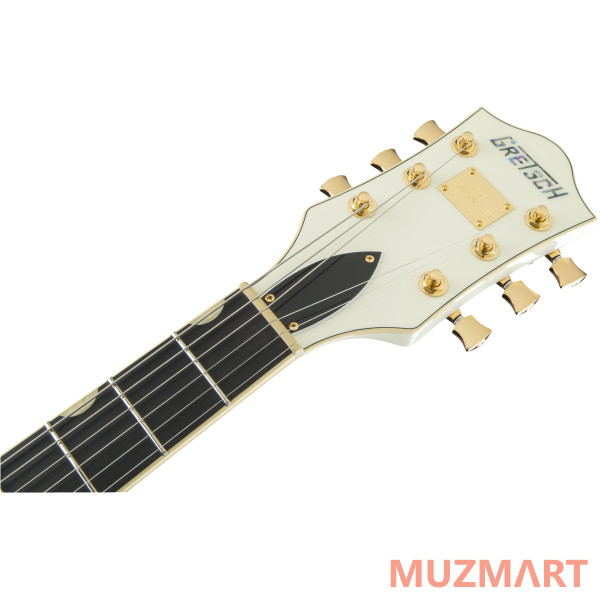 Gretsch G6659TG Players Edition Broadkaster Jr. Center Block with String-Thru Bigsby, Vintage White Полуакустическая электрогитара