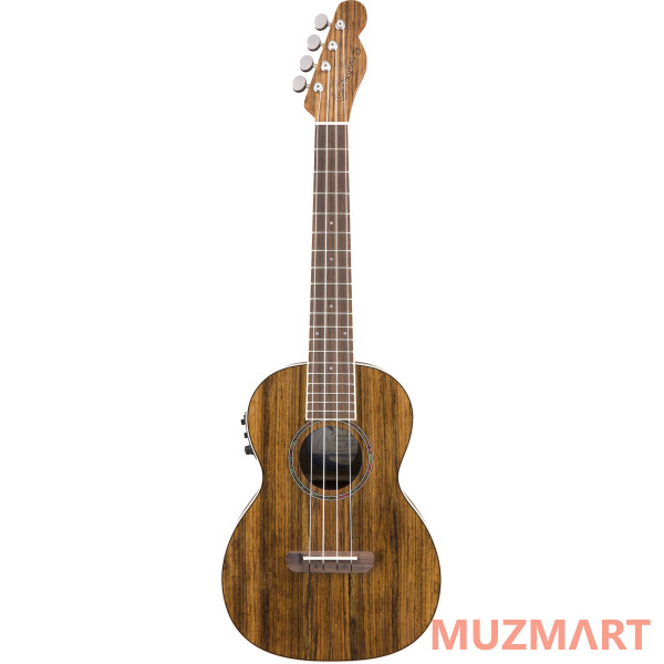 Fender UKULELE RINCON V2 OVANGKOL NAT WB укулеле тенор электроакустическая