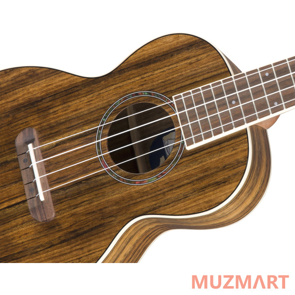 Fender UKULELE RINCON V2 OVANGKOL NAT WB укулеле тенор электроакустическая