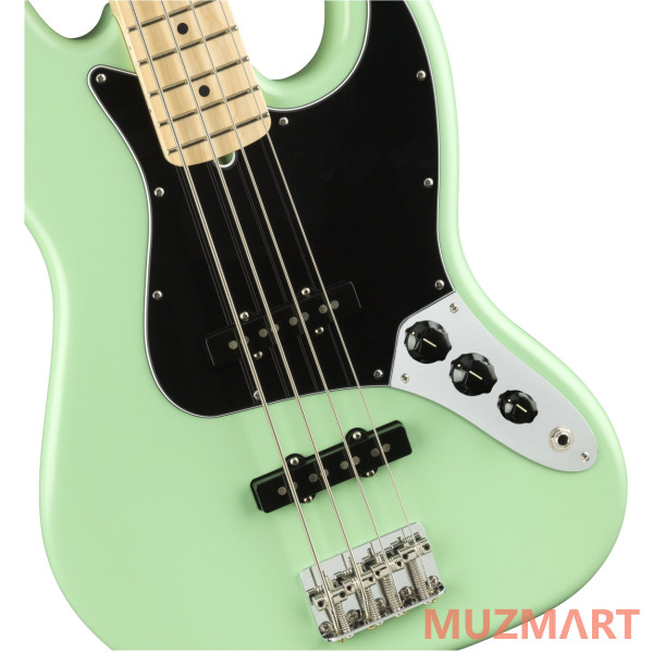 Fender AMERICAN PERFORMER JAZZ BASS® MN SATIN SURF GREEN Бас-гитара