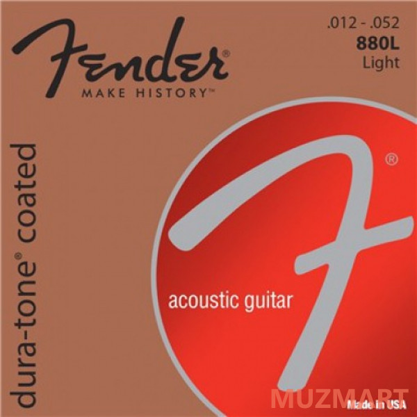 Fender Dura-Tone 880L 80/20 Coated 12-52 Комплект струн