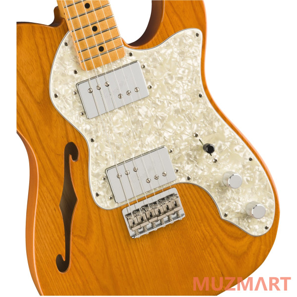 Fender Vintera '70s Telecaster Thinline, Aged Natural Полуакустическая электрогитара