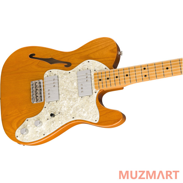 Fender Vintera '70s Telecaster Thinline, Aged Natural Полуакустическая электрогитара