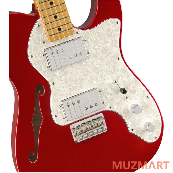 Fender Vintera '70s Telecaster Thinline, Candy Apple Red Полуакустическая электрогитара