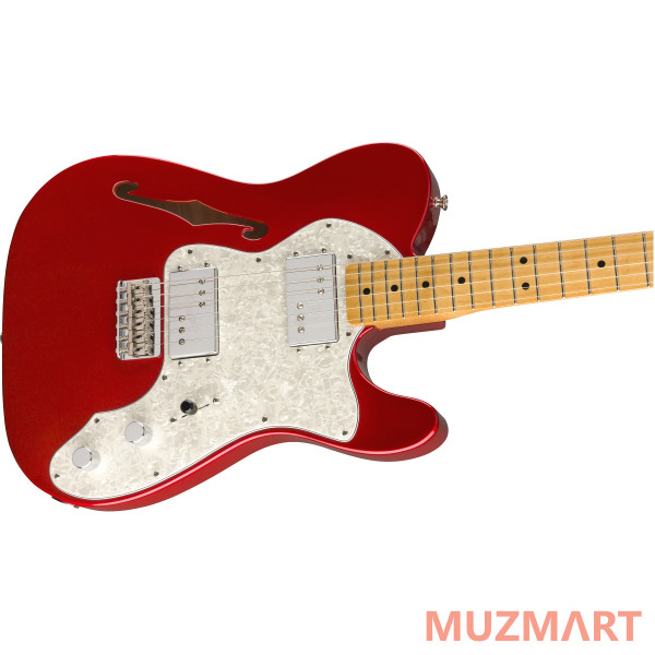 Fender Vintera '70s Telecaster Thinline, Candy Apple Red Полуакустическая электрогитара