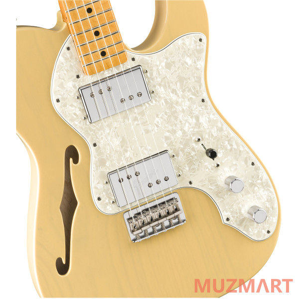 Fender Vintera '70s Telecaster Thinline, Vintage Blonde Полуакустическая электрогитара