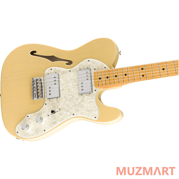 Fender Vintera '70s Telecaster Thinline, Vintage Blonde Полуакустическая электрогитара