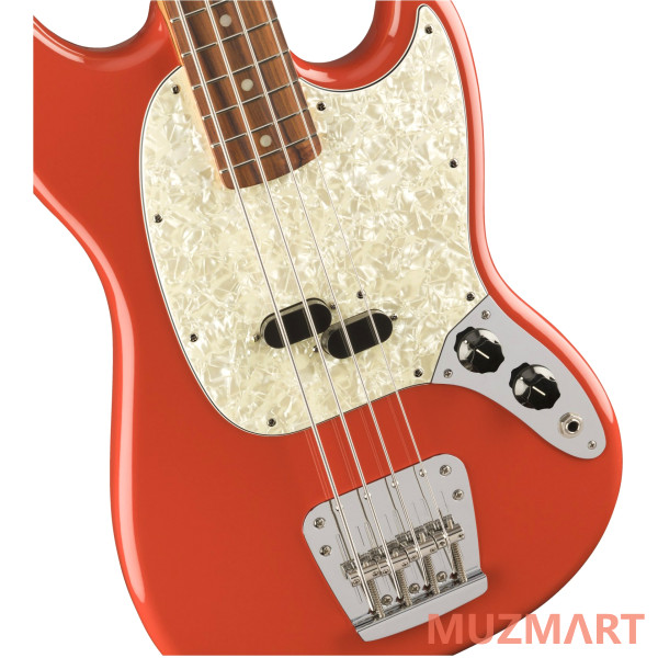 Fender Vintera '60s Mustang Bass, Fiesta Red Бас-гитара