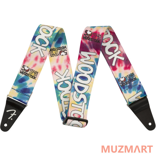 Fender 2` WOODSTOCK STRAP, TIE DYE Ремень для электрогитары