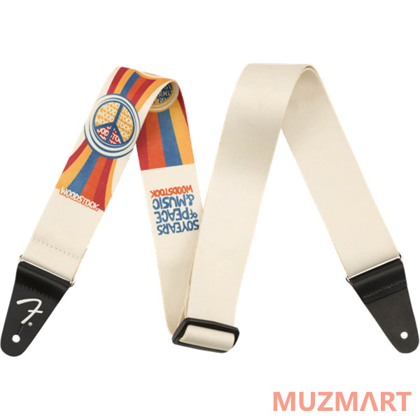 Fender 2` WOODSTOCK STRAP, PEACE Ремень для электрогитары