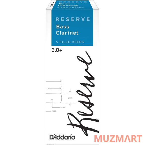 Rico DER05305 Reserve Трости для кларнета бас