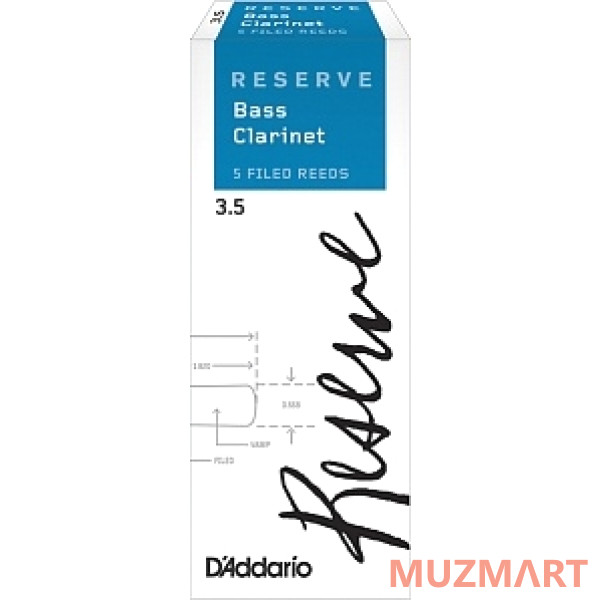 Rico DER0535 Reserve Трости для кларнета бас №3,5