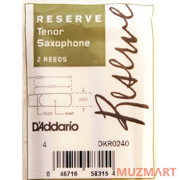 Rico DKR0240 Reserve Трости для саксофона тенор