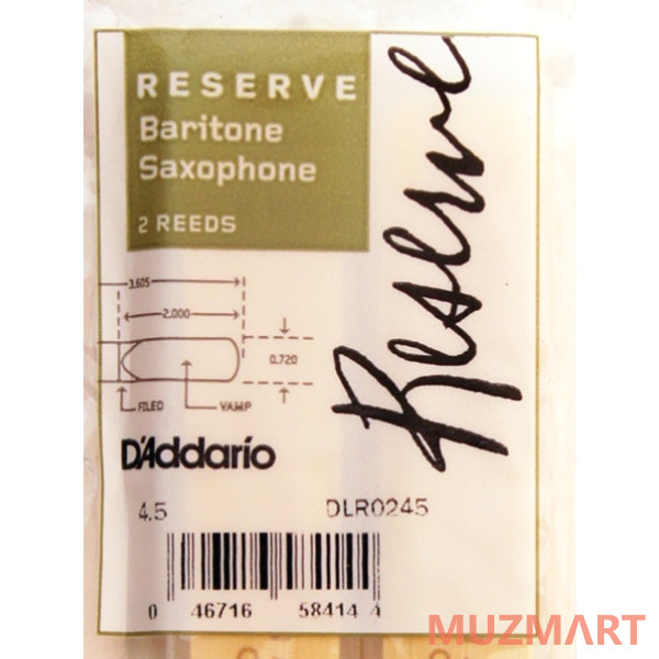 Rico DLR0245 Reserve Трости для саксофона баритон №4.5