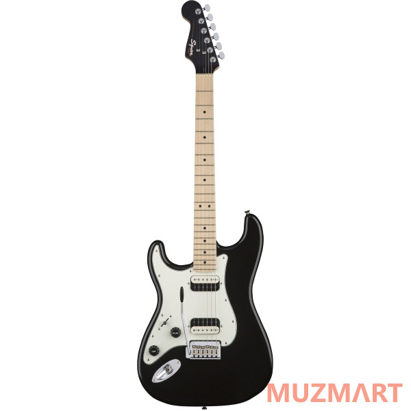 Squier Contemporary Stratocaster HH Left-Handed, Maple Fingerboard, Black Metallic Электрогитара левосторонняя