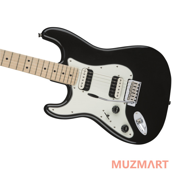 Squier Contemporary Stratocaster HH Left-Handed, Maple Fingerboard, Black Metallic Электрогитара левосторонняя