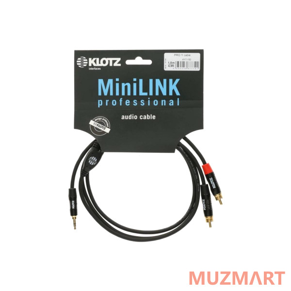 Klotz KY7-090 Коммутационный кабель мини Jack 3,5 стерео/ 2