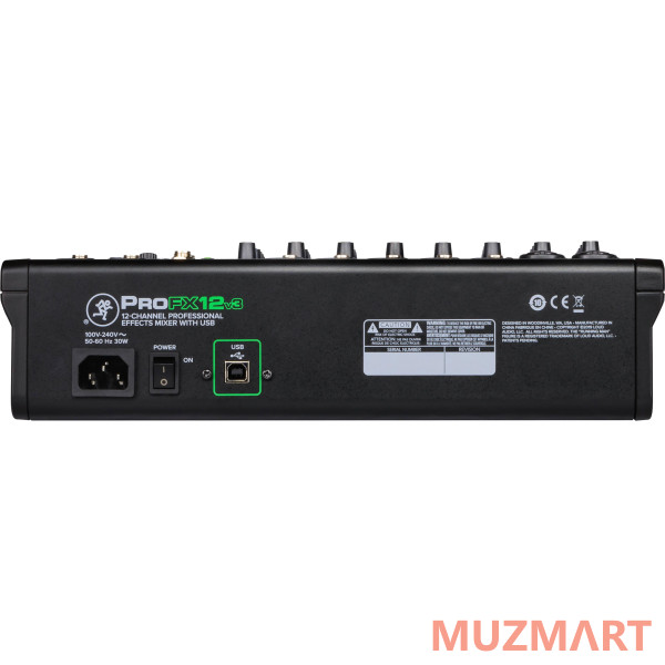 Mackie ProFX12v3 12-канальный микшер с процессором эффектов