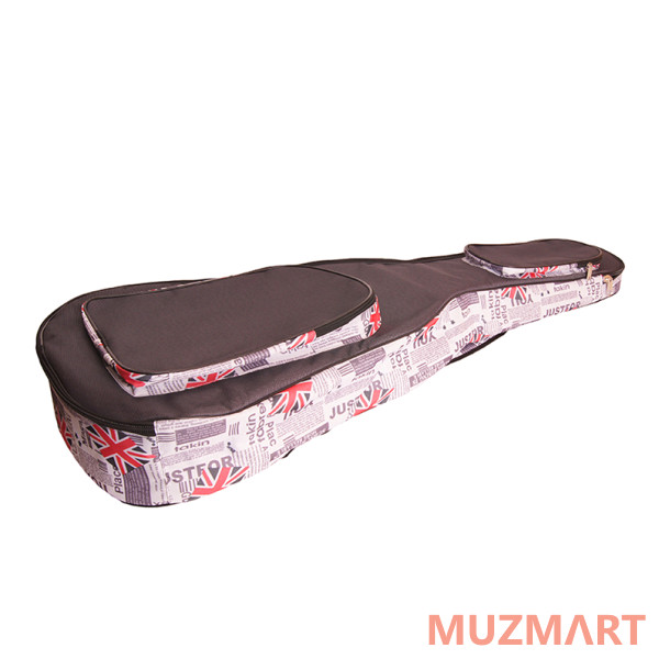 Mezzo MZ-ChG-12-3oxford/grey Чехол для гитары дредноут