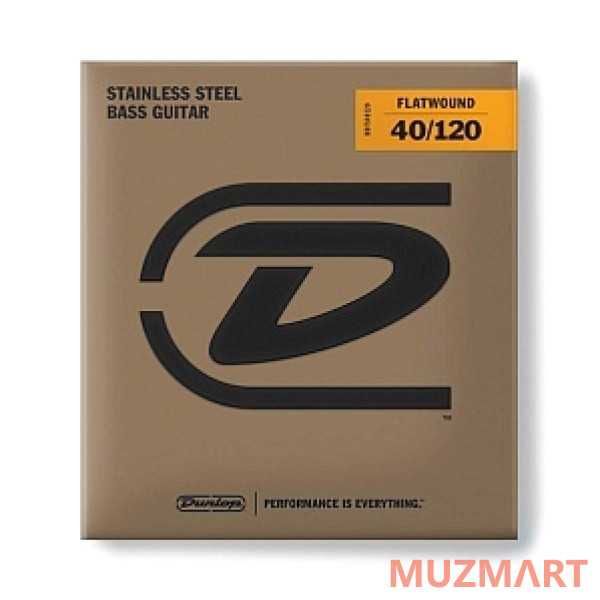 Dunlop DBFS40120 Flatwound Long Scale Комплект струн для 5-струнной бас-гитары