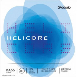 D'Addario HH610-3/4M Helicore Комплект струн для контрабаса размером 3/4