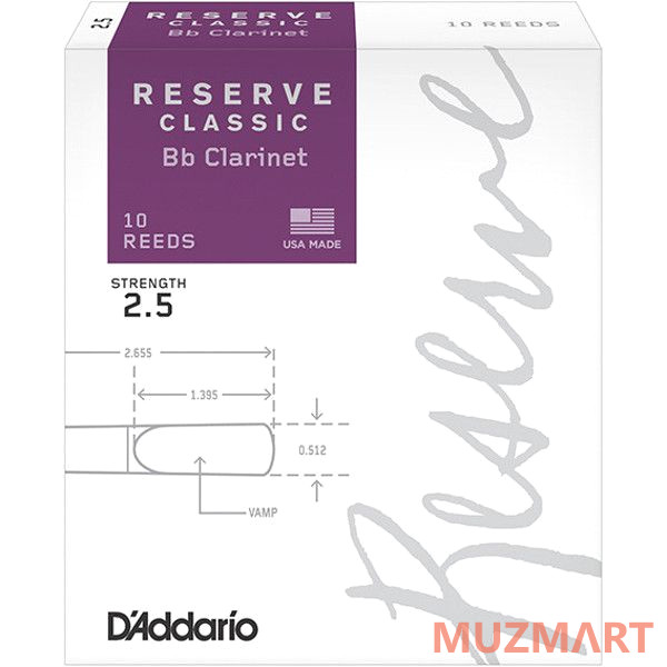 D'Addario DCT1025 Трости для кларнета Bb