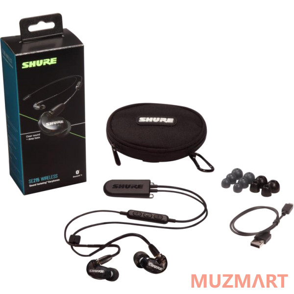 Shure SE215-K+BT2-EFS беспроводные внутриканальные Bluetooth наушники
