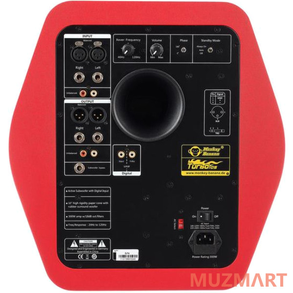 Monkey Banana Turbo 10s red Сабвуфер активный 10'