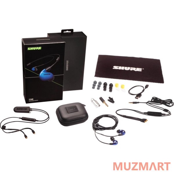 Shure SE846-BLU+BT2-EFS премиальные беспроводные внутриканальные наушники