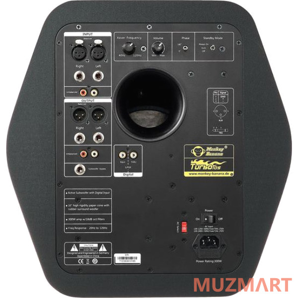 Monkey Banana Turbo 10s black Сабвуфер активный 10"